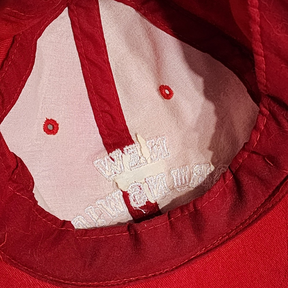 New Brunswick Baseball Hat Red Embroidered Maple Leaf Canada Travel Cap Snapback - Picture 9 of 10